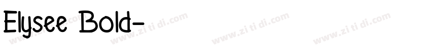 Elysee Bold字体转换